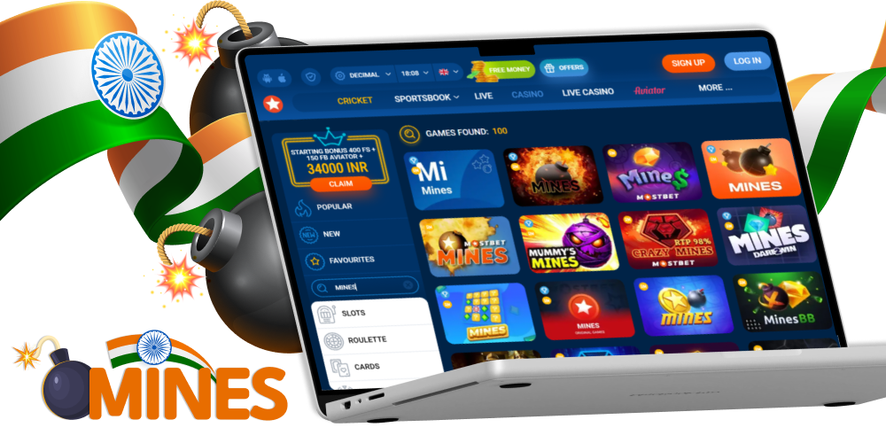Mines Game for players in India